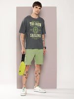 Dillinger Grey Graphic Oversized T-shirt-DLMOV296DKG-S