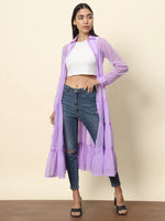 Purple Long Dobby Shrug