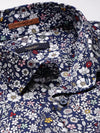 Men Navy Floral Casual Shirt-STANLEY-9758-Navyblue