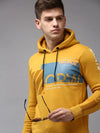 Men Yellow Printed Sweatshirt-SCAW-31-Mustard