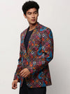 Men Multi Printed Casual Blazers-SOBLZ-080-6-Multi