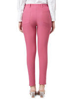 Smarty Pants Women's Cotton Lycra Ankle Length Pink Formal Trouser