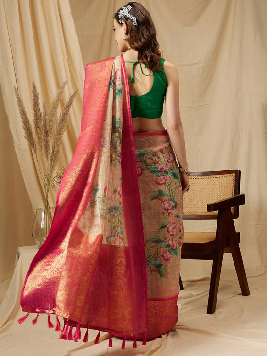 Cultural Wonder Glow Saree-SZ-DGBOX-PE-2138