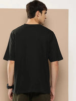 Difference of Opinion Black Graphic Oversized T-Shirt-DOOVR230BLK-S