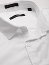 Men White Solid Shirt-RAYMONDSDOBBY-264-White