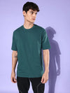 Dillinger Green Graphic Oversized T-Shirt-DLMOV143BSM-S