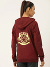 Front pocket hoodies in Wine