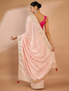 Saree Mall Women's Crepe Pink Embellished Designer Saree With Blouse Piece-SRENIK1555A