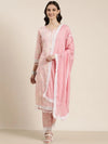 Women Pink Floral Kurta Set-UB-004-Pink