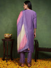 Ahika Women Purple Silk Blend Solid Embroidered Straight Kurta Trouser With Dupatta-PKSKD2481_L