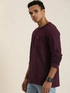 Dillinger Maroon Solid Regular T-shirt