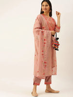 Women's Purple Printed Kurta Sets-GW-2698-Mauve