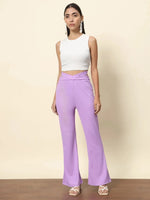 Purple Bell Bottom Trouser