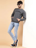 Rigo Printed Round Neck Fleece Sweatshirt-SW09211099-L