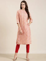 Women Multi Geometrical Straight Kurta-RA-027-Multi