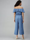 Women's Blue Solid Jumpsuit-AE-9927-Blue