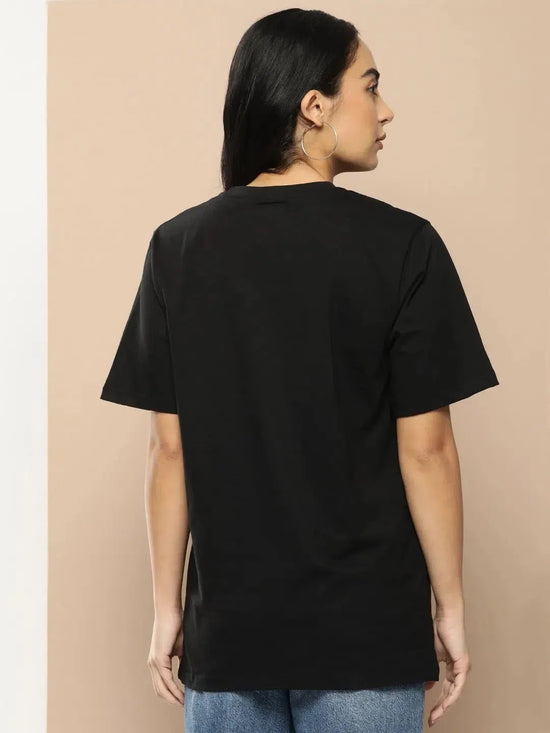 Difference of Opinion Black Graphic Oversized T-Shirt-DOWMN302BLK-XS