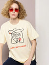 Dillinger Off White Graphic Oversized T-Shirt-WMNCR460WWHT-XS