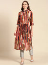 Women's Multi Printed Straight Kurta-DW-3649-Multi