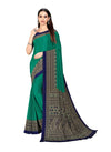 Vimla Women's Turquoise Crepe Silk Uniform Saree with Blouse-5212_PM