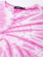 Women Pink Tie Dye Tracksuit-AF-1829-Pink