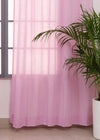 Solid Lavender sheer 100% cotton plain curtain for Living room & bedroom - Light filtering - Pack of 1-230423023