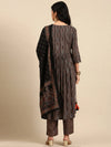 Women's Grey Printed Kurta Set-GW-2656-Grey