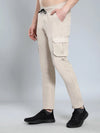 Jogger Cargos with Elastic waist and 6 pockets-Beige-HC4011-30