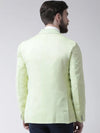 Hangup Men Standard Solid Men Formalwear-Green1LinenBlazer