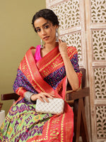 Vibrant Minimalist Saree-SZ-DGIKKAT-RB-2305