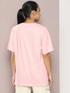 Dillinger Pink Graphic Oversized T-Shirt-WMNCR427PINK-XS