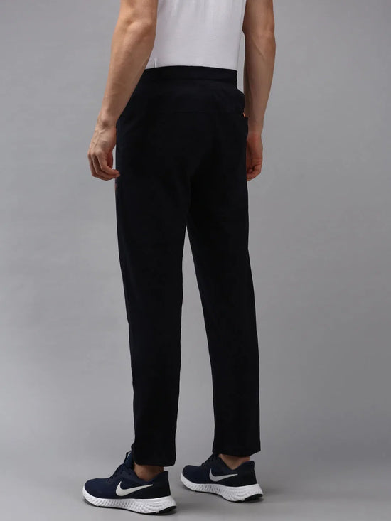 Men Navy Blue Solid Track Pant-TP-1110-Navyblue