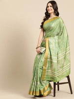 Soft Glow Ensemble Saree-SZ-FLORA-GN-1981