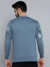 Men Blue Solid Sweatshirt-SCAW-26-Blue