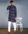 Hangup Men Standard Printed Men's Indian Wear-ST1011286_Blue_PrntLkurta_S