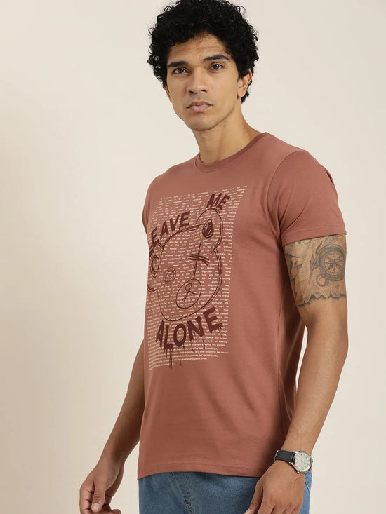 Dillinger Brown Graphic Regular T-Shirt