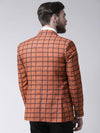 Hangup Men Standard Checkered Men Formalwear-D73CheckBlazer