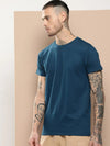 Difference Of Opinion Men's Dark Blue Plain T-Shirt