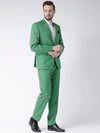 Hangup Men Standard Solid Men Formalwear-GreenBlazer