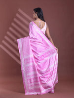 Pink Silk Soft Saree With Texture Print-MA60BSL01400066