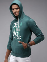 Men Blue Solid Sweatshirt-OTSS-28-Teal