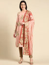 Women's Pink Printed Straight Kurta-SKC-833-Pink