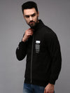 Men Black Solid Sweatshirt-OTSS-31-Black