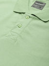 Dillinger Green Solid Oversized Polo T-shirt