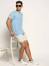 Men Cream Solid Shorts-ORBIT-9-Cream