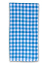 Athom Living Premium Gamcha Bath Towel 65 x 135 cm Pack of 1 White with Blue checkered-ATZ-BT-1F