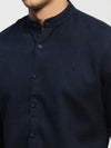 Men Navy Solid Shirt-DINAH-1682-Navyblue