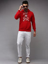 Men Red Solid Sweatshirt-OTSS-27-Red