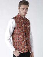 Hangup Men Standard Printed Men's Indian Wear-22APrintedNehru