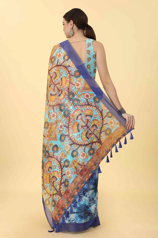 Whisper of Grace Saree-SZ-INDIGO-1427